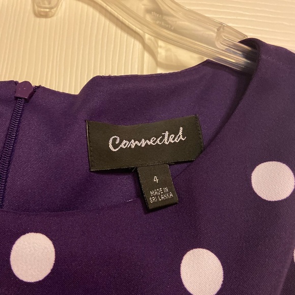 Purple polka dot dress - Picture 2 of 2